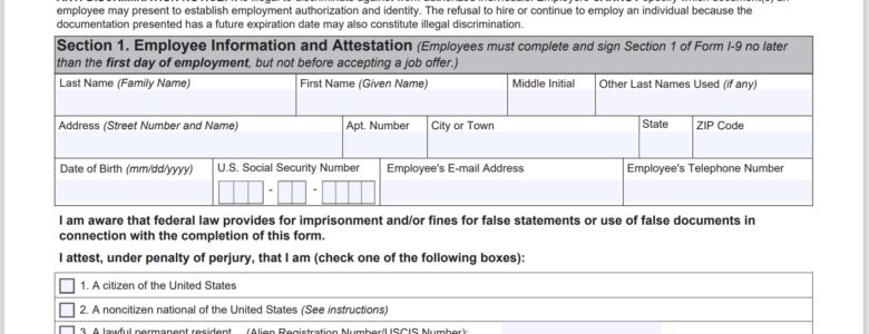 USCIS Form I-9